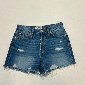 We The Free Denim 3” Buttonfly Cutoff Shorts Size 26